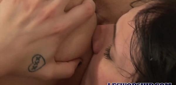  Tattooed Teen Wants a Taste of Her Friends Pussy